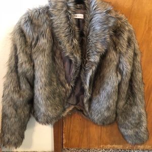 ASOS Faux Fur Coat - Size 6